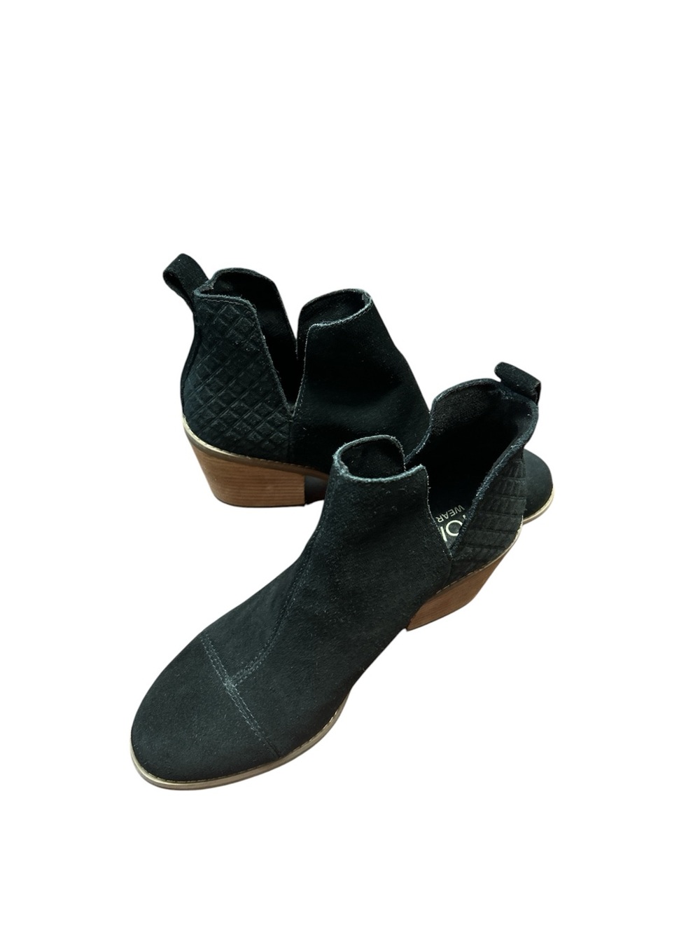 TOMS Black Suede Everly Bootie